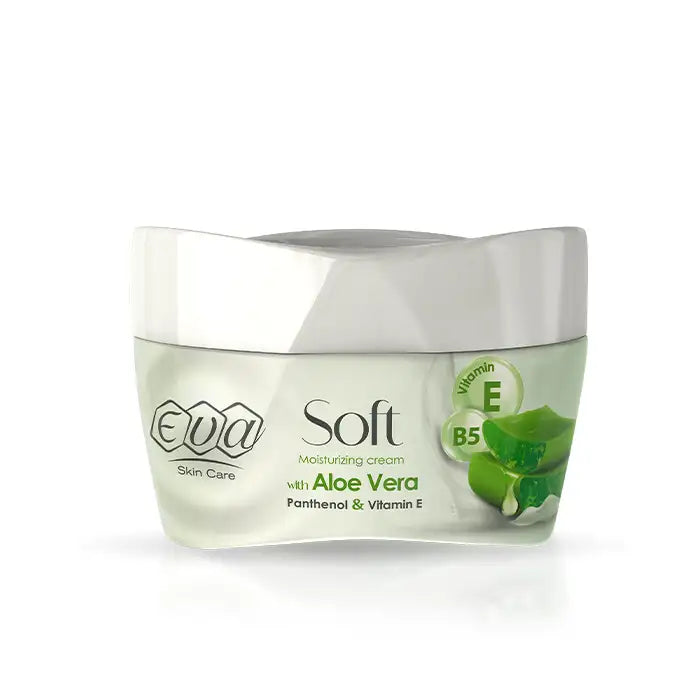 Eva Skin Care Soft Moisturizing Cream with Aloe Vera, Panthenol & Vita –  EVA Shop