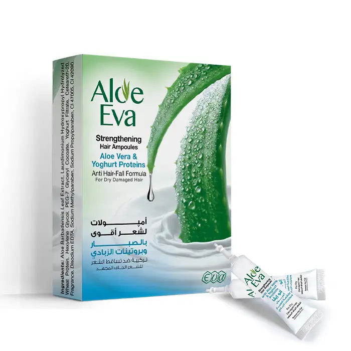 Aloe Eva Strengthening Hair Ampoules With Aloe Vera & Yoghurt Proteins –  EVA Shop