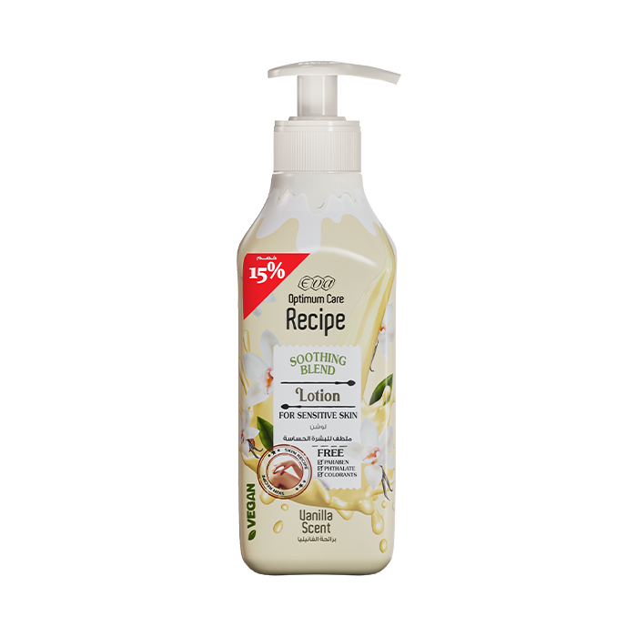Eva Recipe Soothing Blend Lotion For Sensitive Skin - Vanilla Scent 370 Ml ( Special Offer 15 % )