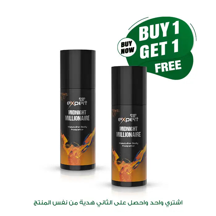مان لوك إكسبرت معطر رجالى للجسم ميدنايت مليونير 150 مل ( 1+1 مجاني )