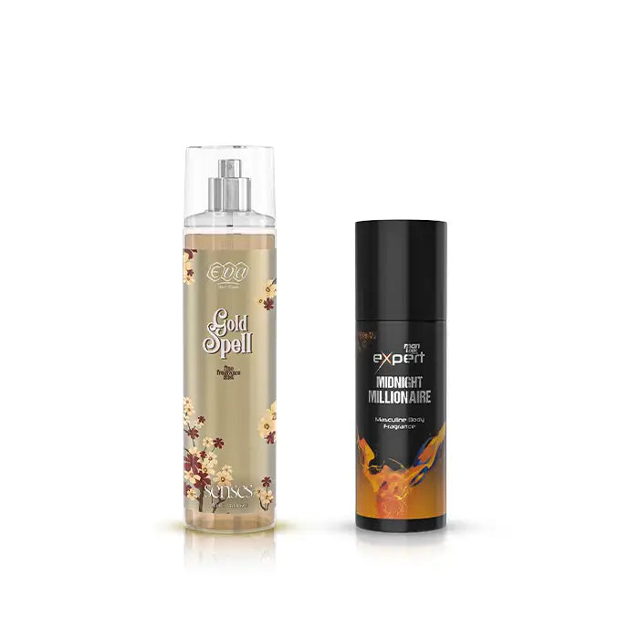 مجموعة معطر الجسم جولد سبيل & ميدنايت مليونير